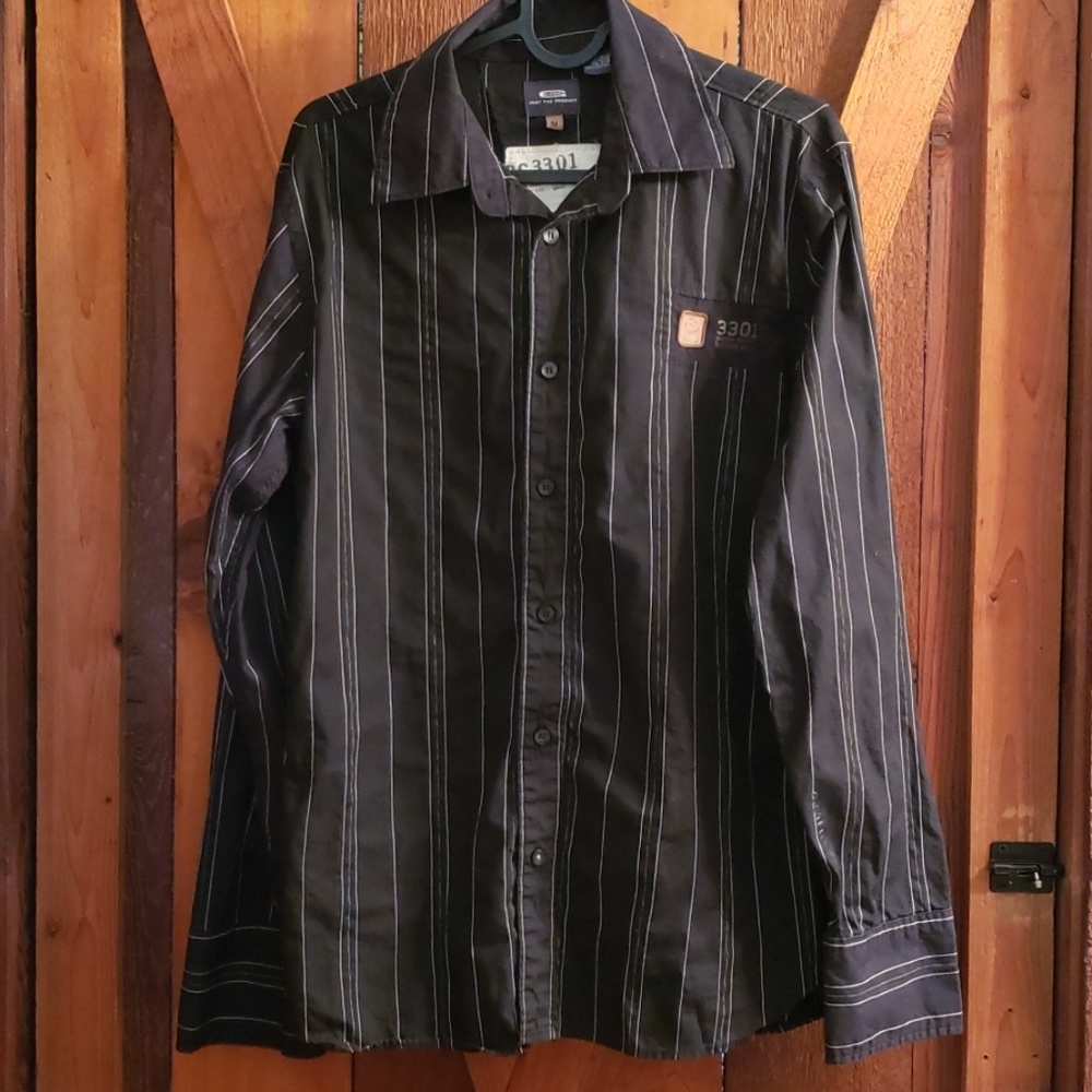 G-Star Raw Men's Button Down, Size M, Black